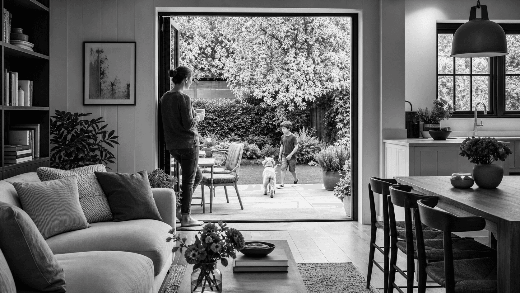 Casa e jardim organizados para durar